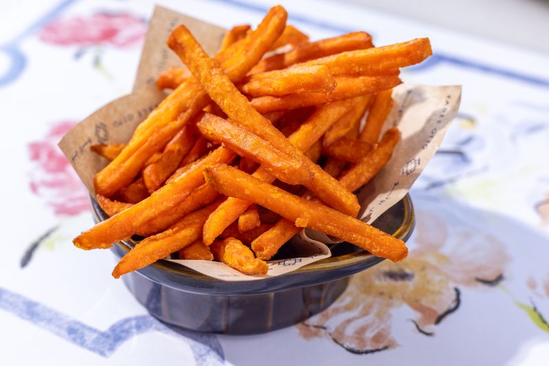 Crispy Sweet Potato Fries side dish at Chopt