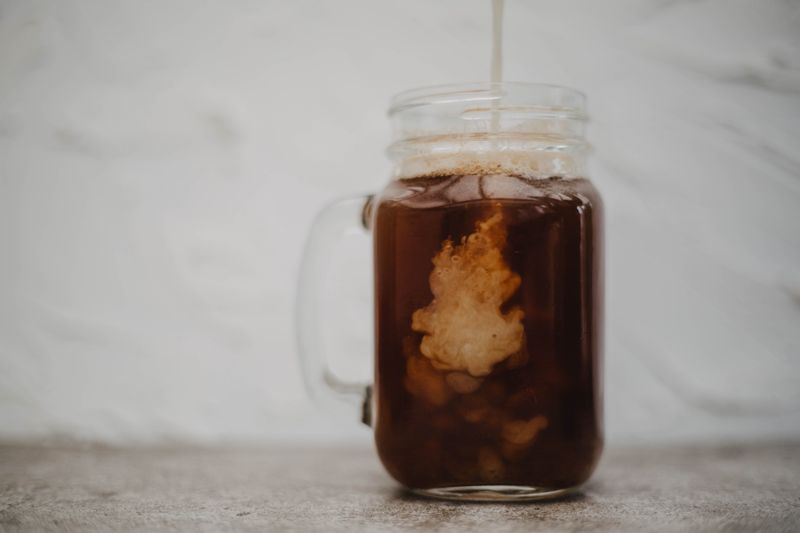 Organic Cold Brew Coffee with oat milk at Chopt